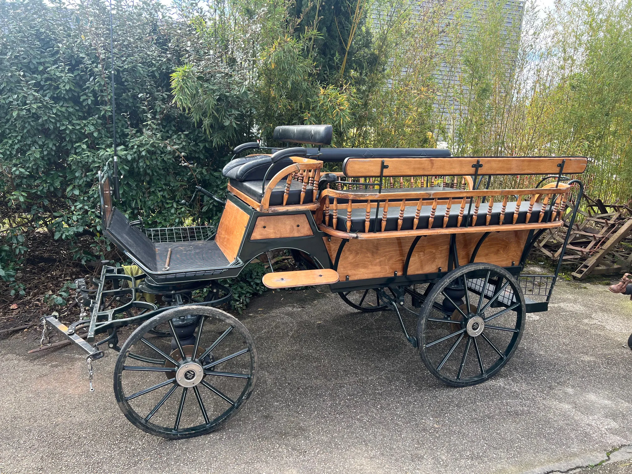 Voitures d'Antan Calèche Wagonette Bois 12